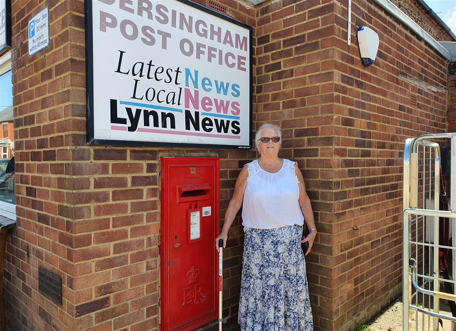 Julie Phillips, 79 can not walk far and relies on Dersingham Post Office